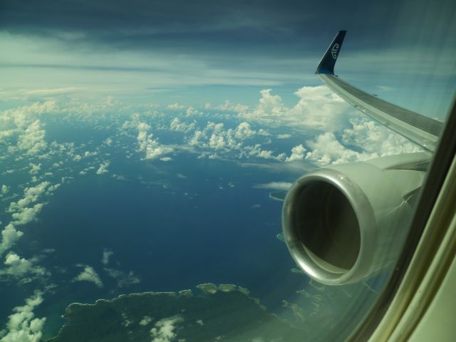 BOEING 767-300 (ZK-NCL) - Over the Bay of Islands (NZ) enroutr NZAA - RJBB