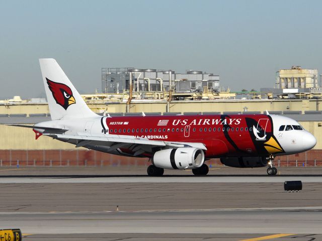 N837AW — - Arizona Cardinals landing on Runway 8