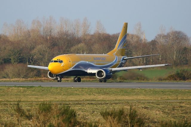 Boeing 737-700 (F-GZTB) - Boing 737-33VQC, Europe Airpost, Brest-Guipavas Regional Airport (LFRB-BES)