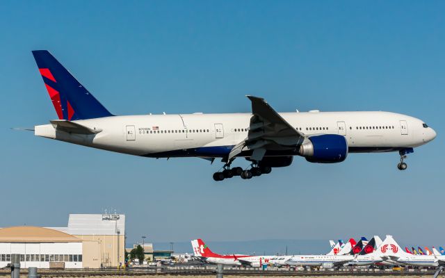 BOEING 777-200LR (N705DN) - (July 8, 2021) N705DN conducting a test flight at Grant County International Airport after being stored here for nearly 4 months