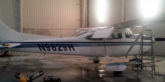 N9829H — - Cessna 182R in for paint