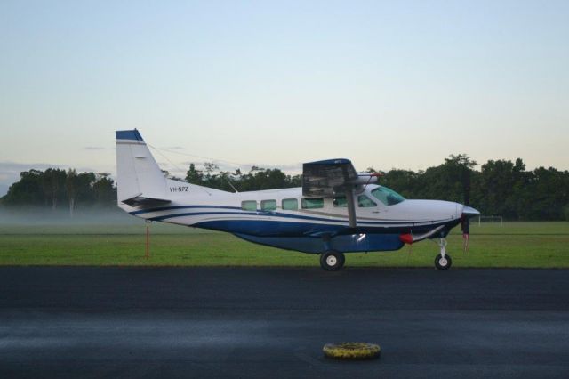 Cessna Caravan (VH-NPZ) - Overnight stay of Caravan I, at Tully, Queensland, 9th April 2022