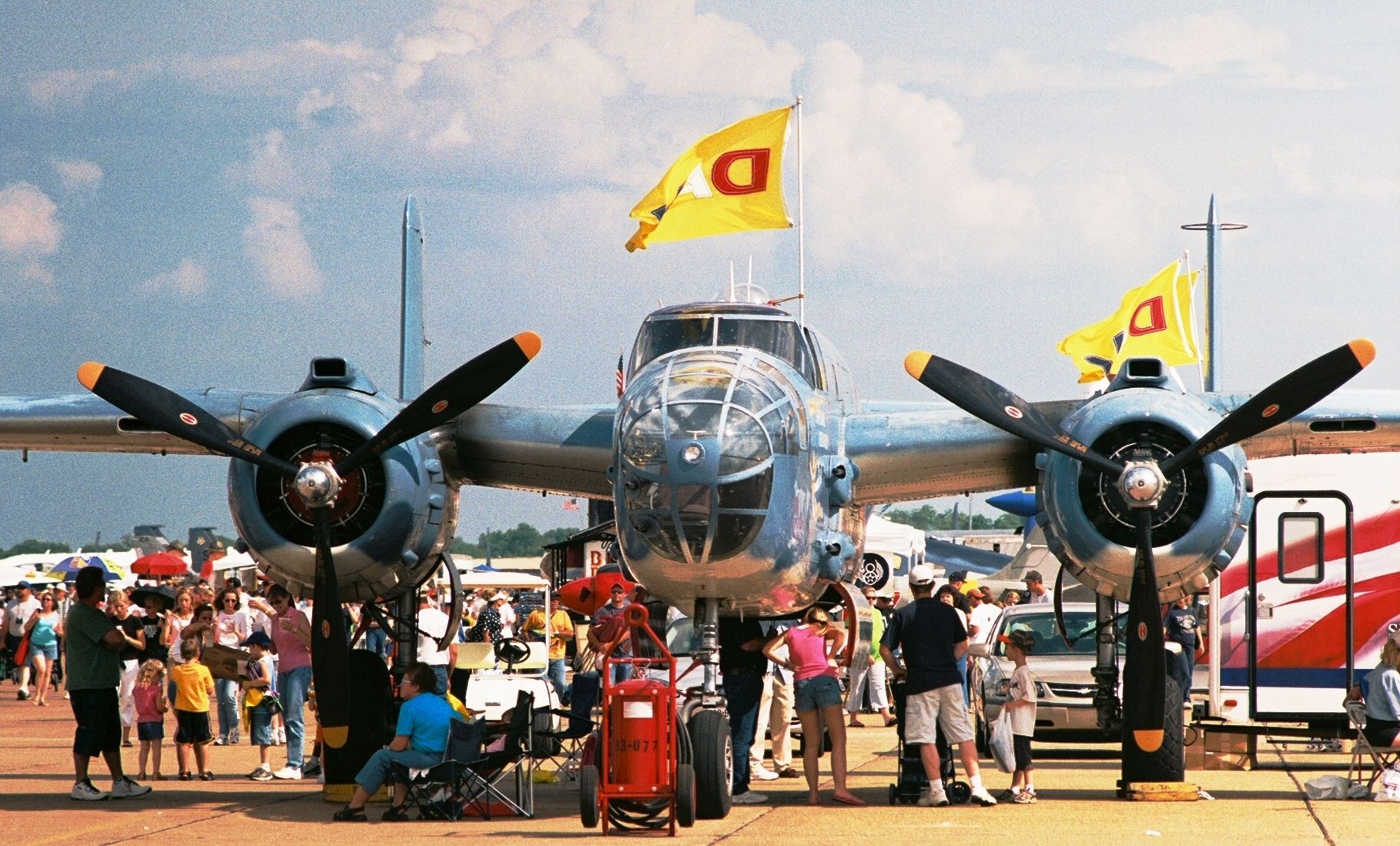 North American TB-25 Mitchell (N333RW) - Showing as a Navy PB-1J, "Special Delivery" - North American B-25J, N333RW, at Barksdale AFB Airshow in 2005.