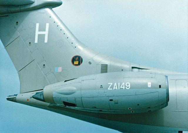 VICKERS VC-10 (SUW149) - Tail markings and details of a British Air Force VC-10 on display at a NAS New Orleans Air Show