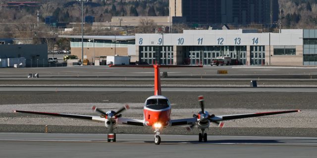 16-1190 — - I was snapping pics of the Navy TC-12B on its takeoff roll along Reno Tahoe Internationals runway 16L when the pilot radioed that he was rejecting.  The Huron slowed and came to a stop, and the tower instructed the pilot to turn around and backtaxi back to the beginning of the runway.  This shot captures the Huron as it is turning around.  After taxiing back to the beginning of 16L, it departed with no problems about five minutes later.  I caught its routine departure also. I never found out why the first take off was aborted.