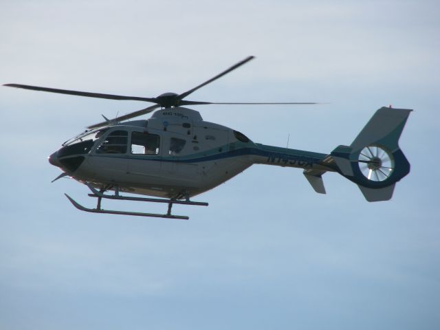 Eurocopter EC-635 (N145CA) - Hovering near the Downtown Shreveport airport.