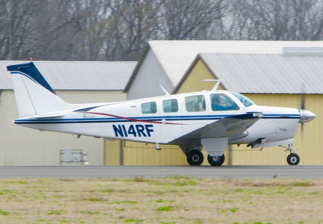 Beechcraft Bonanza (36) (N14RF) - At Shreveport Regional.