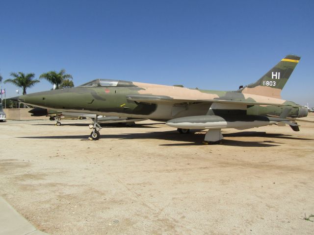 57-5803 — - A Republic F-105B "Thunderchief" on display at March Field Air Museum.