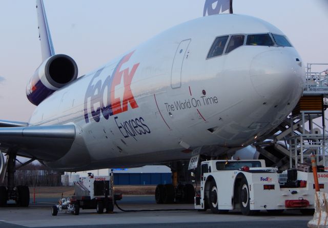 McDonnell Douglas DC-10 (N560FE) - Another shot of a FedEx MD10 this evening, resting at BDL.