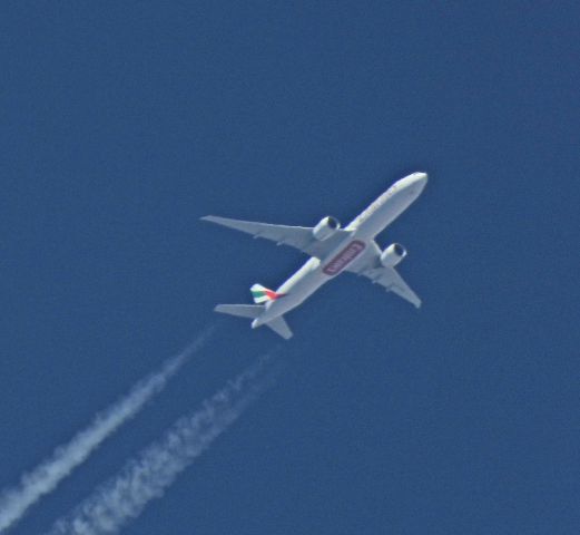 BOEING 777-300ER (N2559) - Passing by Carson City, NV on the way to LAX