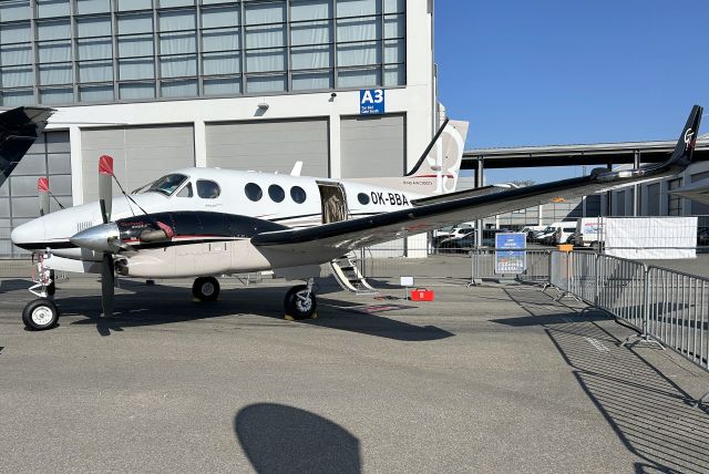 Beechcraft King Air 90 (OK-BBA) - Airstream King Air C90GTx on display at AERO 2025 on 11-Apr-25.