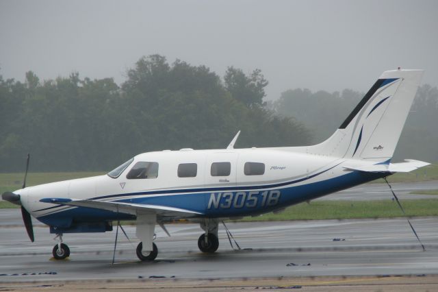 Piper Malibu Mirage (N3051B) - A little early morning fog on the ramp at Downtown Shreveport.