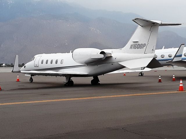 Learjet 60 (N160BP) - On the ramp at Palm Springs