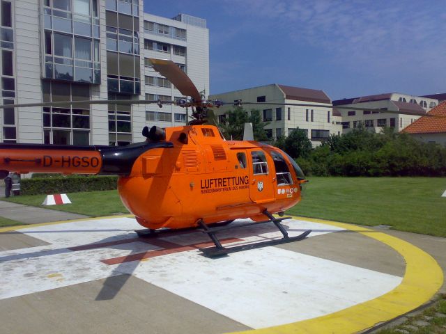 PADC BO-105 (D-HGSO) - Vierchow Klinikum Berlin, Messerschmitt-Bölkow-Blohm = MBB-Bo105 , D-HGSO