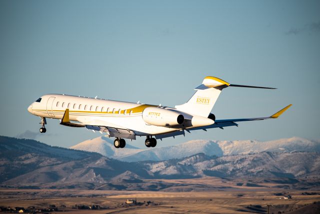 BOMBARDIER BD-700 Global 7500 (N777KQ) - GLOBAL 7500 ARRIVAL AT KBZN