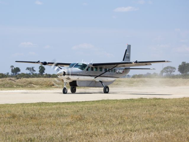 Cessna Caravan (A2-NAS) - At the Jao airstrip, Okavango Delta, Botswana. 21 NOV 2017