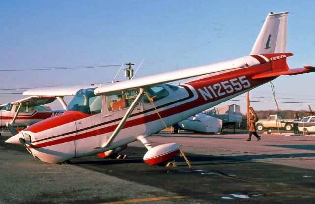 Cessna Skyhawk (N12555) - Tornado Damage at Trenton-Robbinsville Airport in 1975