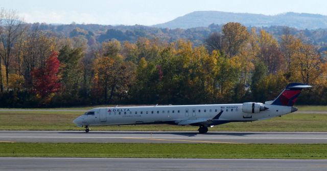 Canadair Regional Jet CRJ-900 (N326PQ) - Shortly after touching down is this 2014 Delta Airlines Connection Canadair Regional Jet 900LR in the Autumn of 2022.