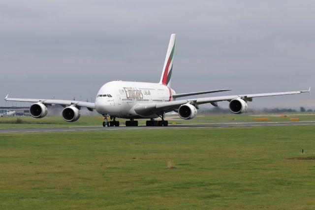 Airbus A380-800 (A6-EDJ) - Emirates 22 rolling on the departure back to Dubai