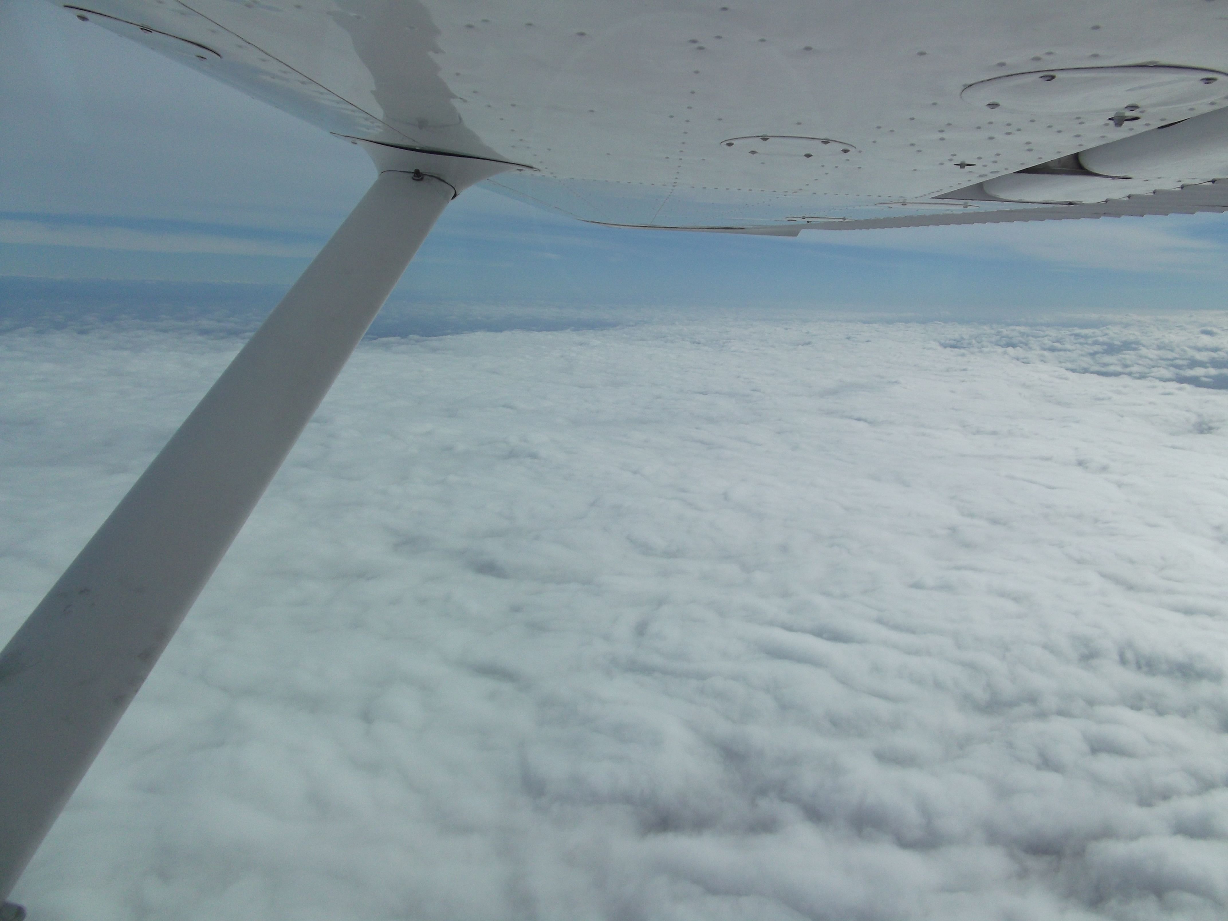 Cessna 152 (N575NQ) - C152 overlooking a fog layer on the San Joaquin valley