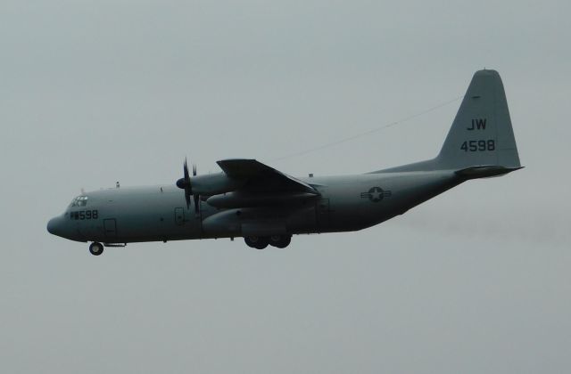 Lockheed C-130 Hercules (16-4598) - CNV3390 on finals to Belfast on 24/09/2023.