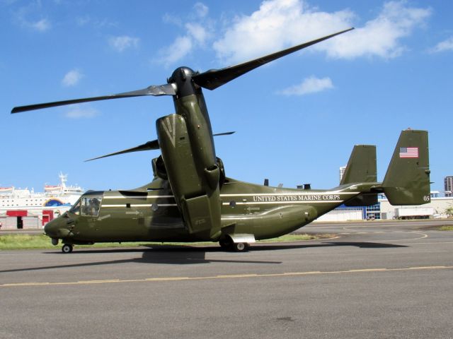 Bell V-22 Osprey (16-8297) - HMX-1 squadron (#5) during the presidential visit to the island after the hurricane to personally inspect the damages!