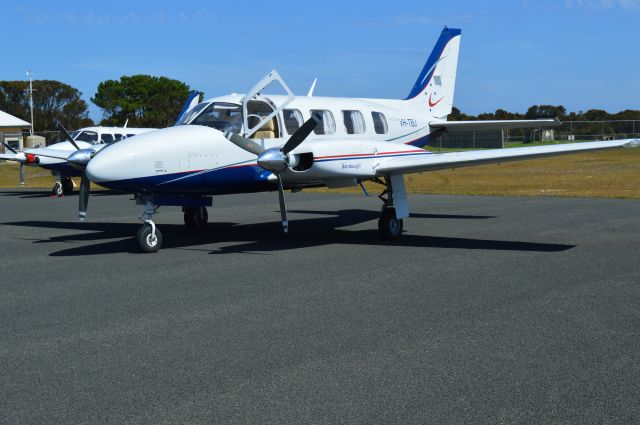 Piper Navajo (VH-TBJ) - This is the 2nd cheiftan registered TBJ to Vortex Air, It is a low hour machine imported from Europe in 2014. Flinders Island March 2016