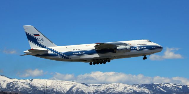 Antonov An-124 Ruslan (RA-82043) - Departing Reno Tahoe International about 3 hours ago.  Presently enroute to PANC (Anchorage International).