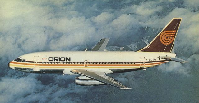 Boeing 737-200 (G-BGTW) - scanned from postcardbr /orion airways