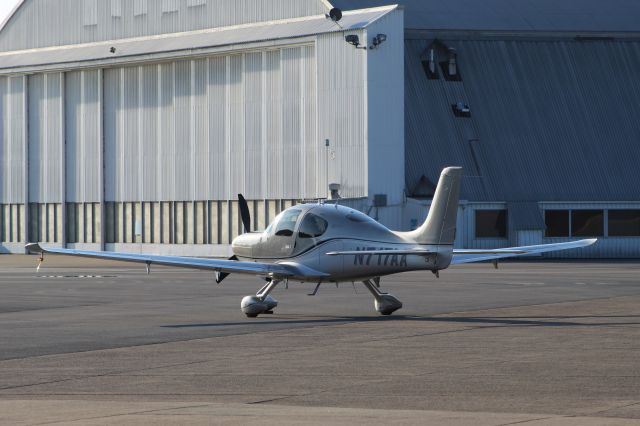 Cirrus SR22 Turbo (N717AA) - Refueling before heading to Philadelphia PA. 