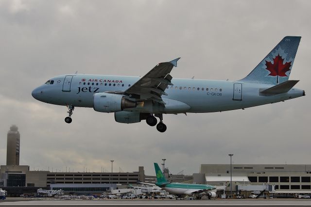 Airbus A319 (C-GKOB) - Toronto Maple Leafs NHL charter !