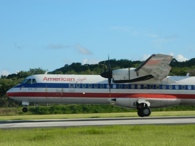 ATR ATR-72 (N407AT) - EGF4816 touching down @Beef