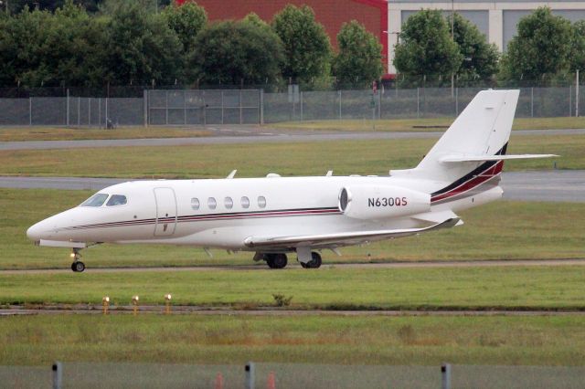 Cessna Citation Latitude (N630QS) - NetJets Aviation Citation Latitude lining up to depart rwy 24 on 6-Jun-22 heading for EGTK.