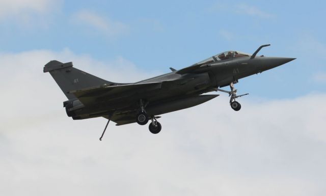 Dassault Rafale — - French Navy Rafale landing after demo flight at Air Legend 2021