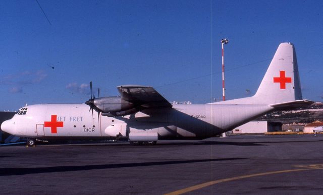 F-GDAQ — - marseille - 1990  jet fret flight for croix rouge intl from OAKB