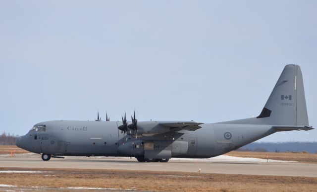 Lockheed C-130 Hercules (13-0601) - Royal Canadian Air Force departing  Gander Airport on runway 21.