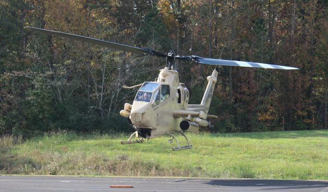 N998HF — - An Army Aviation Heritage Foundation Bell AH-1F Cobra, departing Folsom Field, Cullman Regional Airport, AL, during the Elks Lodge 1609 sponsored Cullman Veterans Day Celebration - November 4, 2017.