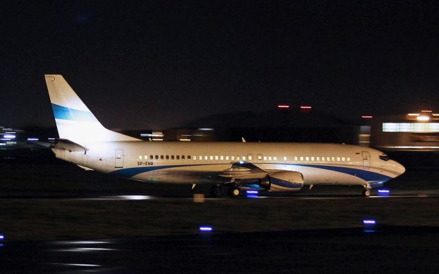 BOEING 737-400 (SP-ENB) - enter air b737-4q8 sp-enb arriving in shannon this evening from katowice 22/12/16.