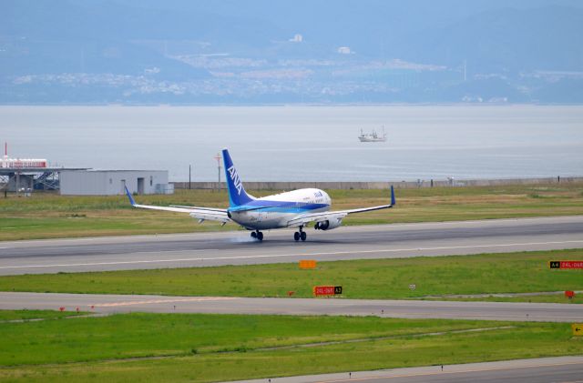 Boeing 737-700 (JA12AN) - Airline: All Nippon Airways (NH/ANA); Airport: Kansai International Airport (KIX/RJBB); Camera: Nikon D7000; Date: 4 July 2012