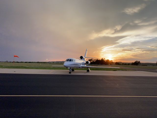 Dassault Falcon 50 (N696RG) - Sunset Falcon 50EX Canadian Texas