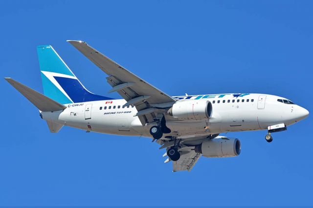 BOEING 737-600 (C-GWJU) - WestJet Boeing 737-6CT C-GWJU at Phoenix Sky Harbor on January 11, 2018. 