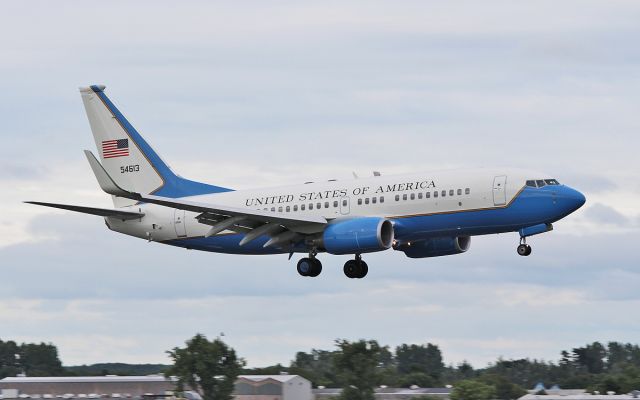 05-4613 — - "spar11" usaf c-40c 05-4613 about to land at shannon 7/7/17.