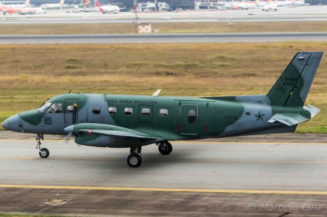 Embraer EMB-110 Bandeirante (FAB2345) - Brazilian Air Force - Embraer E110P-1K Bandeirante (C-95BM)br /Registration: FAB2345br /br /Foto tirada em: 25/06/2016br /Fotografia: Marcelo Luiz 