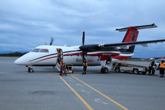 de Havilland Dash 8-100 (N883EA) - My ride from Kodiak to Anchorage.