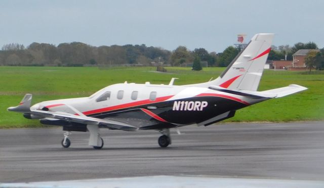 Daher-Socata TBM-900 (N110RP) - N110RP on arrival at Belfast from Tarbes on 20/10/2023.