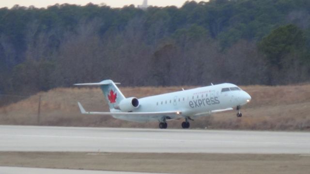 Canadair Regional Jet CRJ-200 (C-GOJA) - Departing runway 5L from Raleigh-Durham KDRU to Toronto Peterson.