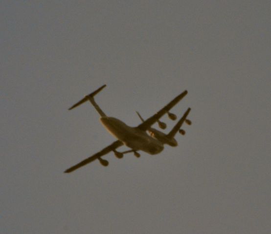 — — - KC-135 refueling C-141 over Cleveland