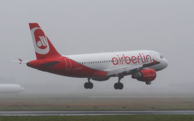 Airbus A319 (D-ASTX) - air berlin a319 d-astx about to land at shannon form dusseldorf for painting by iac 7/1/17.