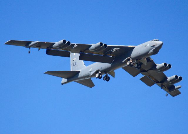 Boeing B-52 Stratofortress (60-0024) - At Barksdale Air Force Base. Weapons pods attached on this one also. 