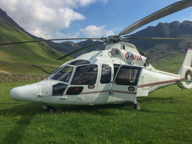 Eurocopter EC-155 (G-NIVA) - G-NIVA - About to lift Paragliding Acro Pilots and Speedflyers to the top of High Crag, Buttermere, Lake District, UK - 4th June 2016